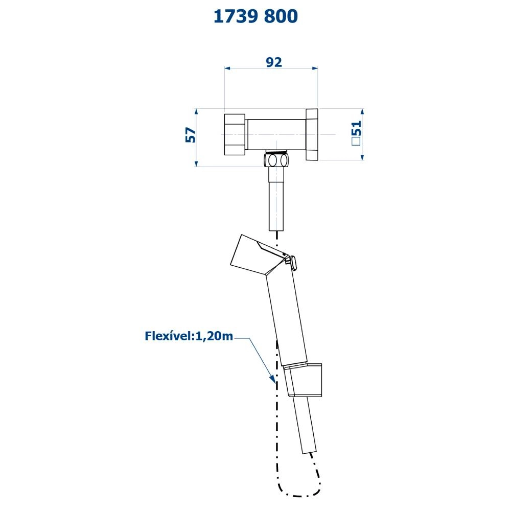 Ducha Higiênica Barbara Dundes Fani 1739 BK800