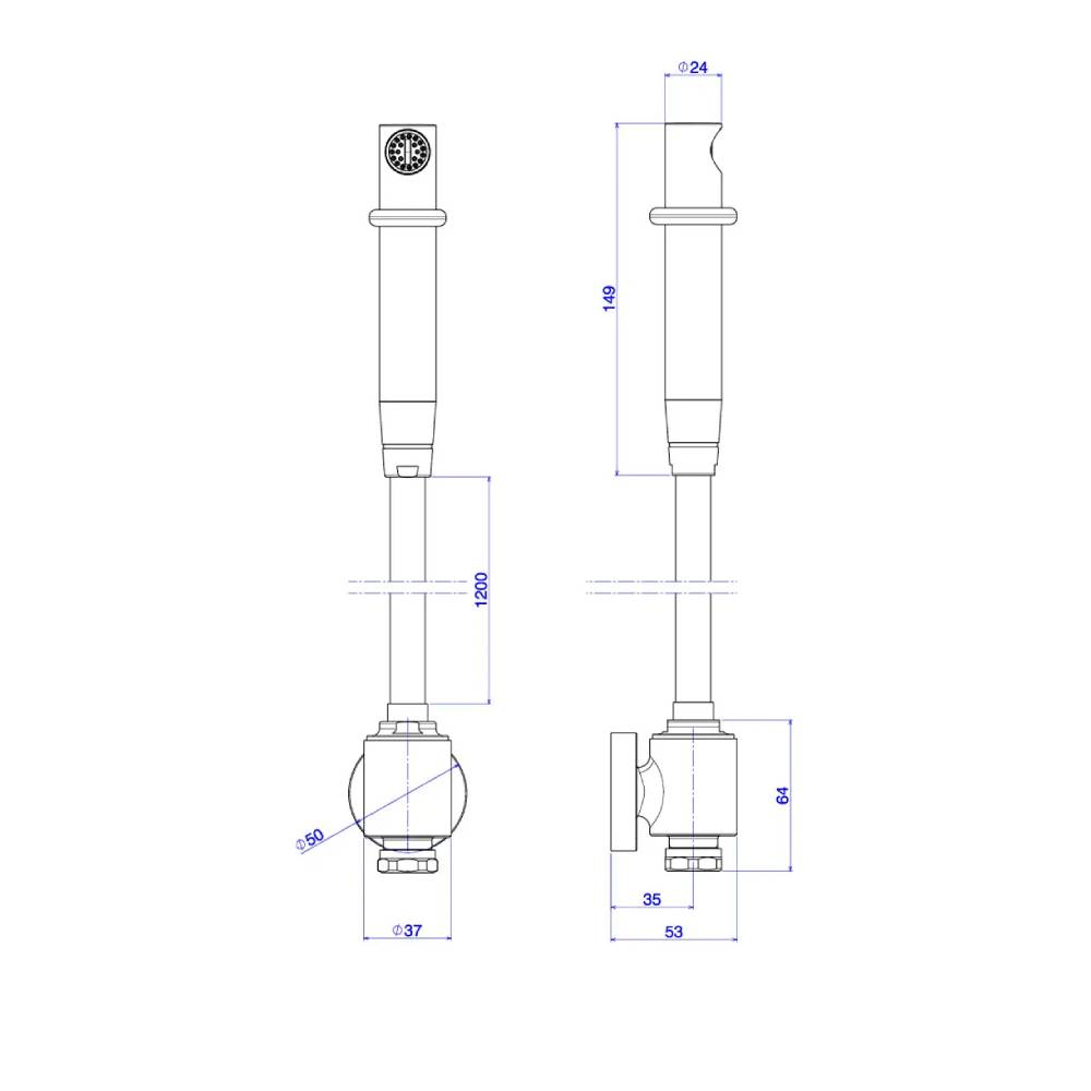 Ducha Higiênica Universal Deca com Derivação Ducha Universal Branco 1948.C.ACT.BR 