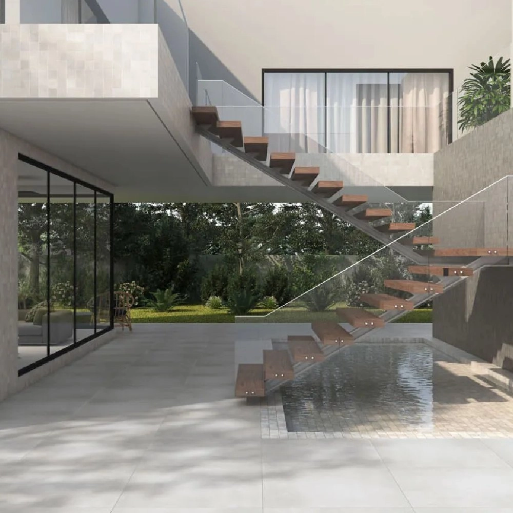 Eliane Porcelanado 90x90 Munari Cimento Externo Retificado