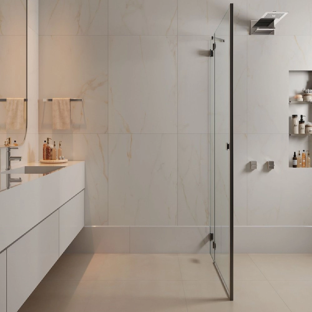 Eliane Porcelanato Comercial 90x90 Munari Marfim Acetinado Retificado