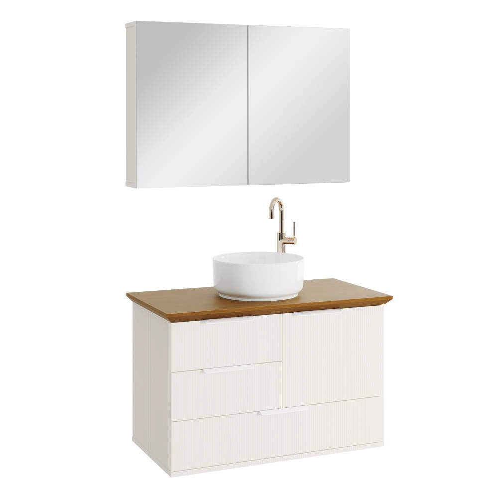 Espelheira Banheiro Life 80 Branco Astral 
