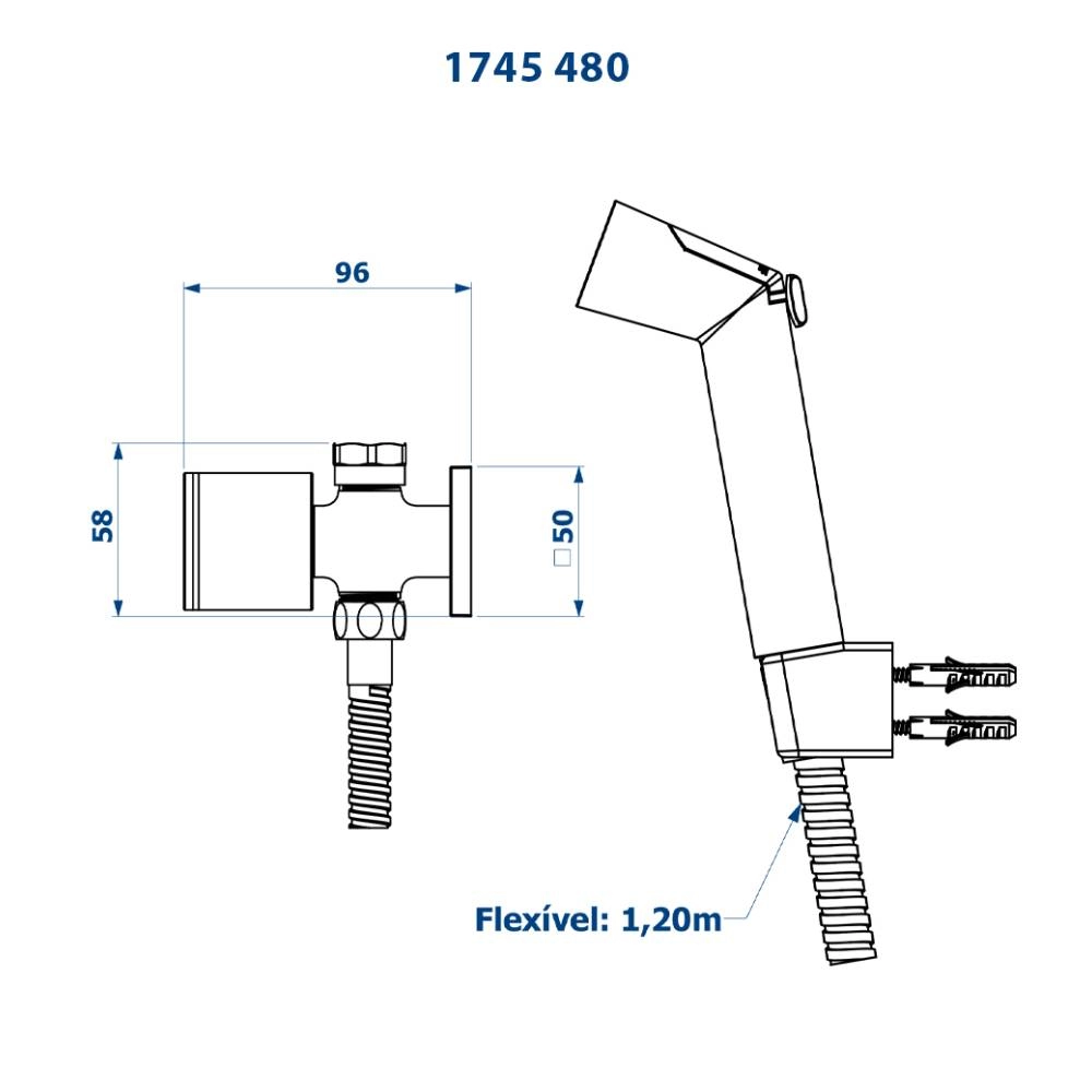 Fani Ducha Higiênica com Derivação Elo Fani 1745 CH480