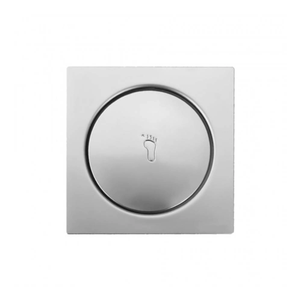 Grelha Inox Pop Up Click Quadrada com Caixilho 100mm Cromado Esteves VAD710IWC