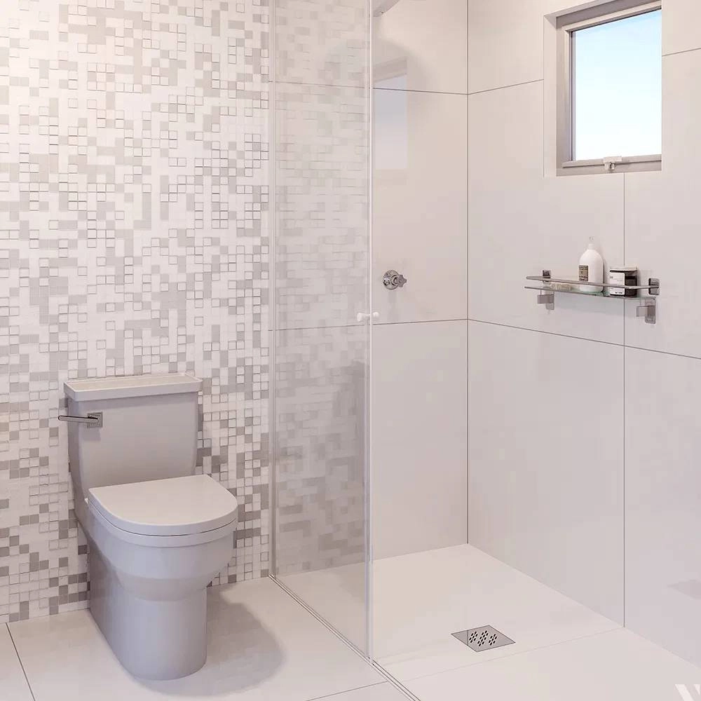 Grelha para Ralo Quadrado 15 cm X 15 cm 4025 NOVII Inox Polido Ralo Linear