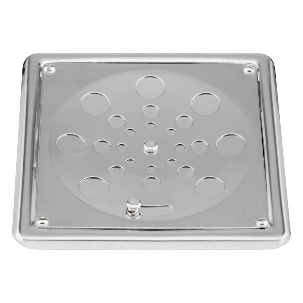 Grelha Quadrada Inox com Fecho e com Caixilho Fani 1913