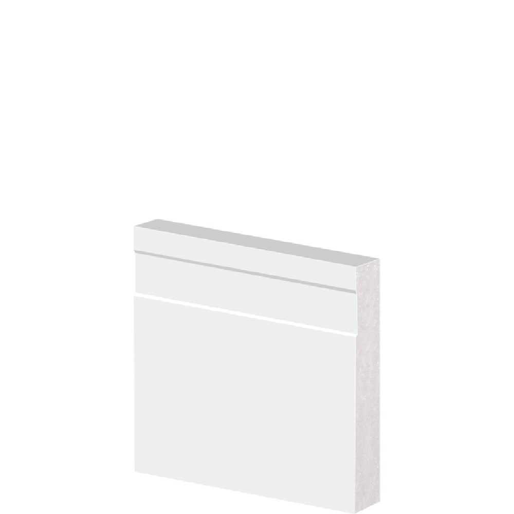 Guarnição Poliestireno Frisado 7x225cm Branco Arquitech 