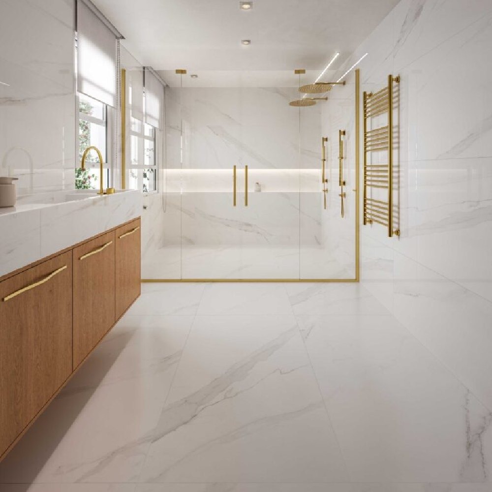 Incesa Porcelanato 60x120 Calacata Imperial Polido Retificado