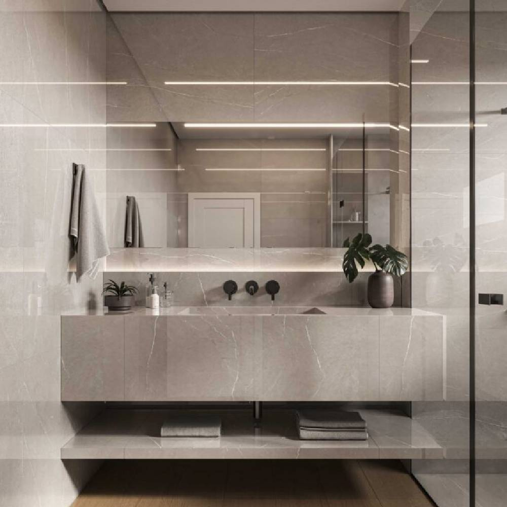 Incesa Porcelanato 60X120 Essence Cinza Polido Retificado