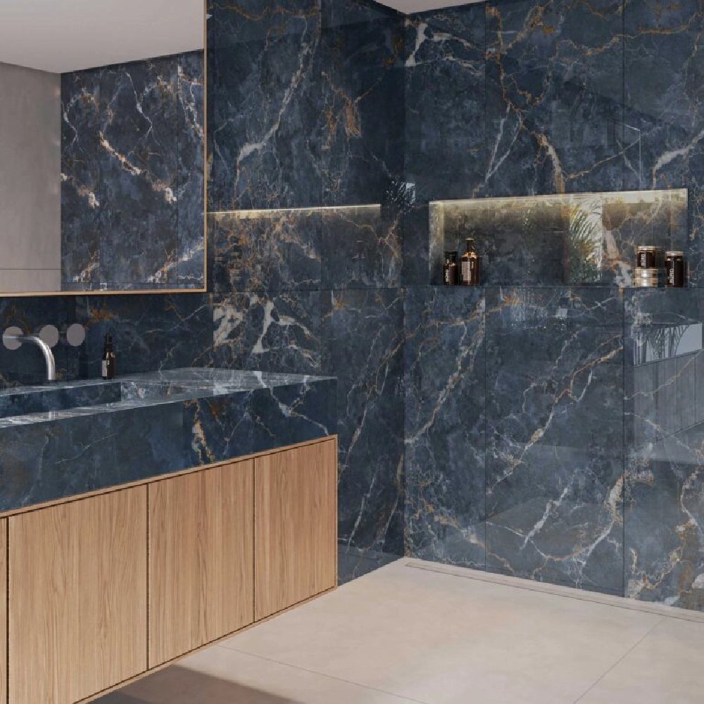 Incesa Porcelanato 60x120 Marmo Blue Polido Retificado
