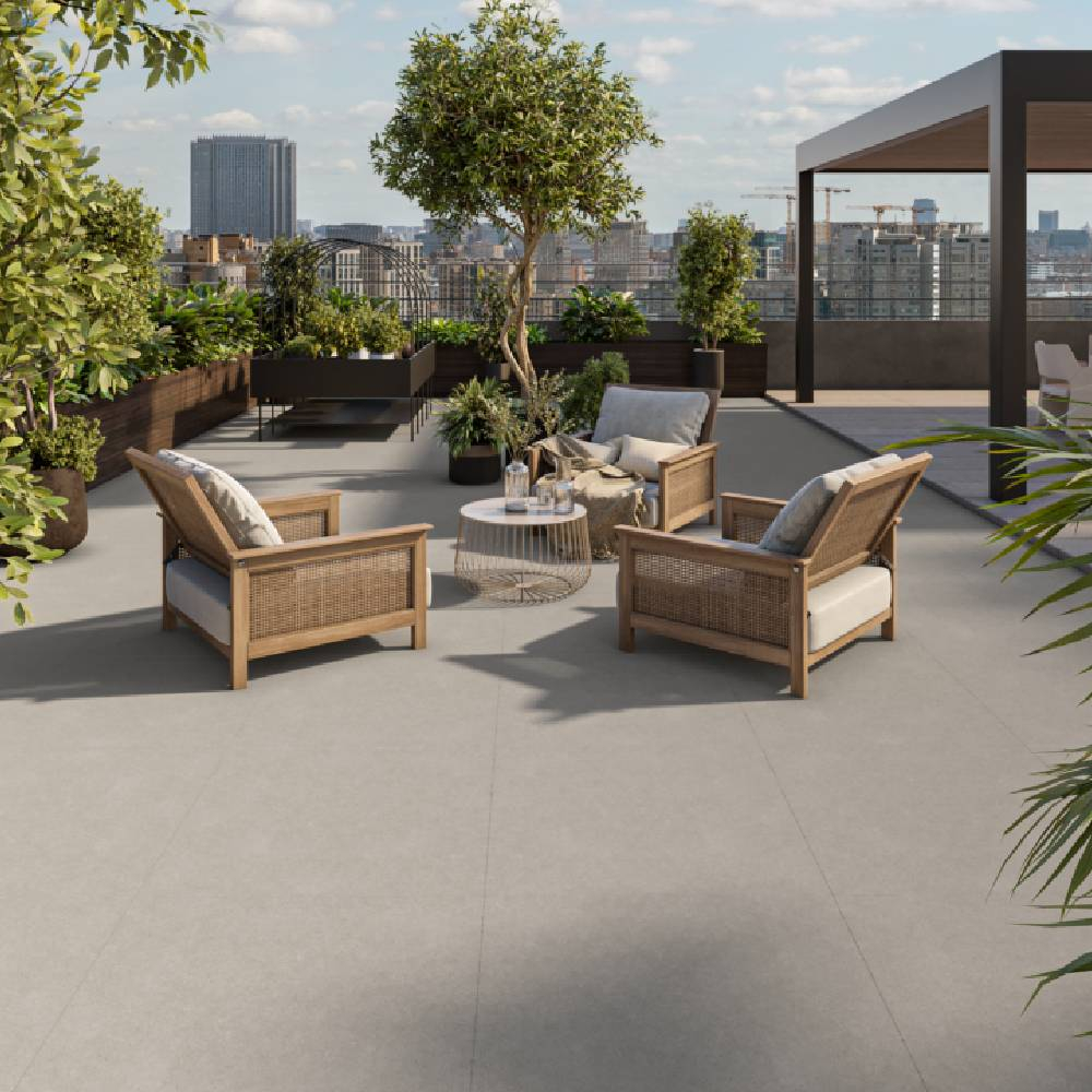 Incesa Porcelanato 60X60 Pietra Naturale Cinza Externo Retificado