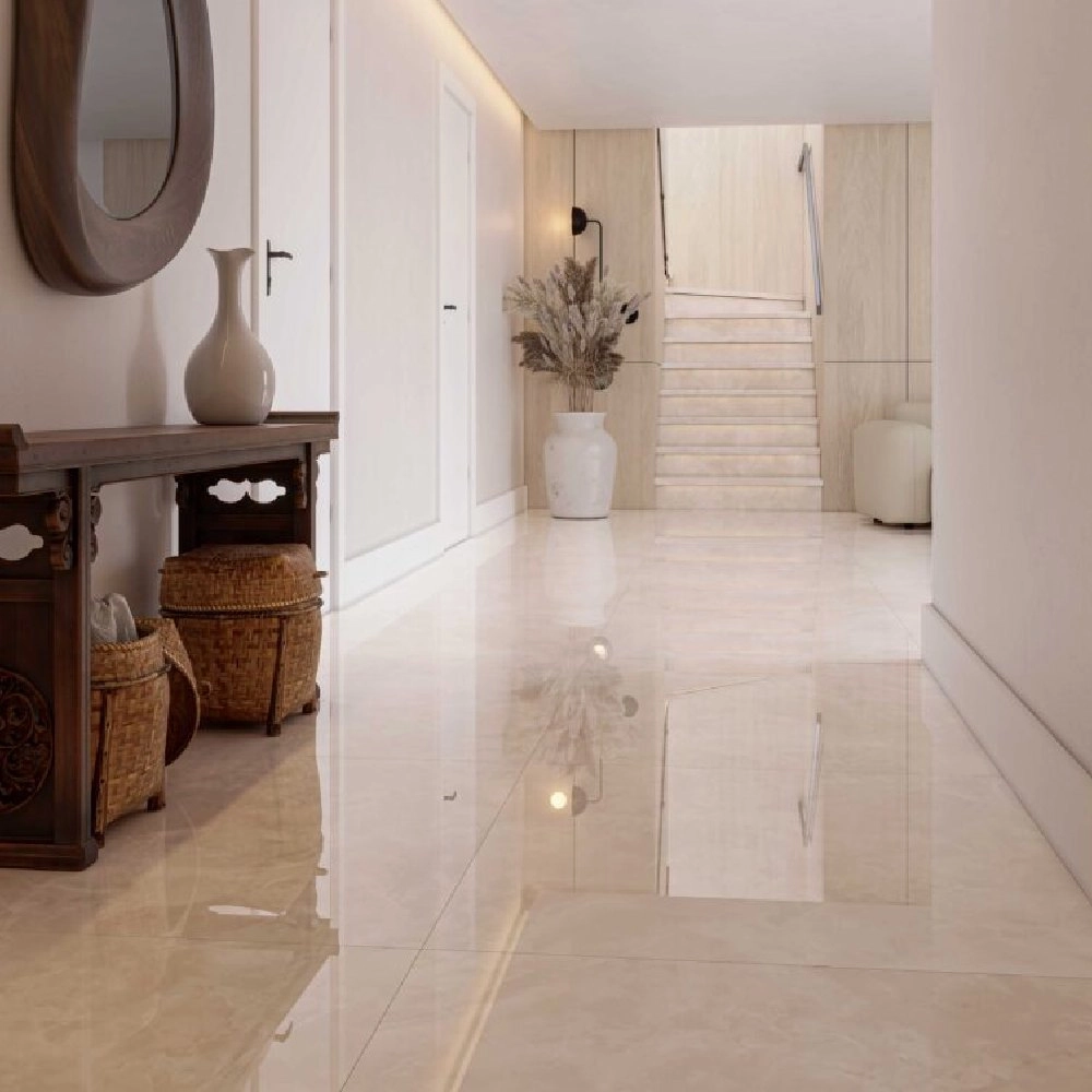 Incesa Porcelanato 90x90 Olimpo Bege Polido Retificado