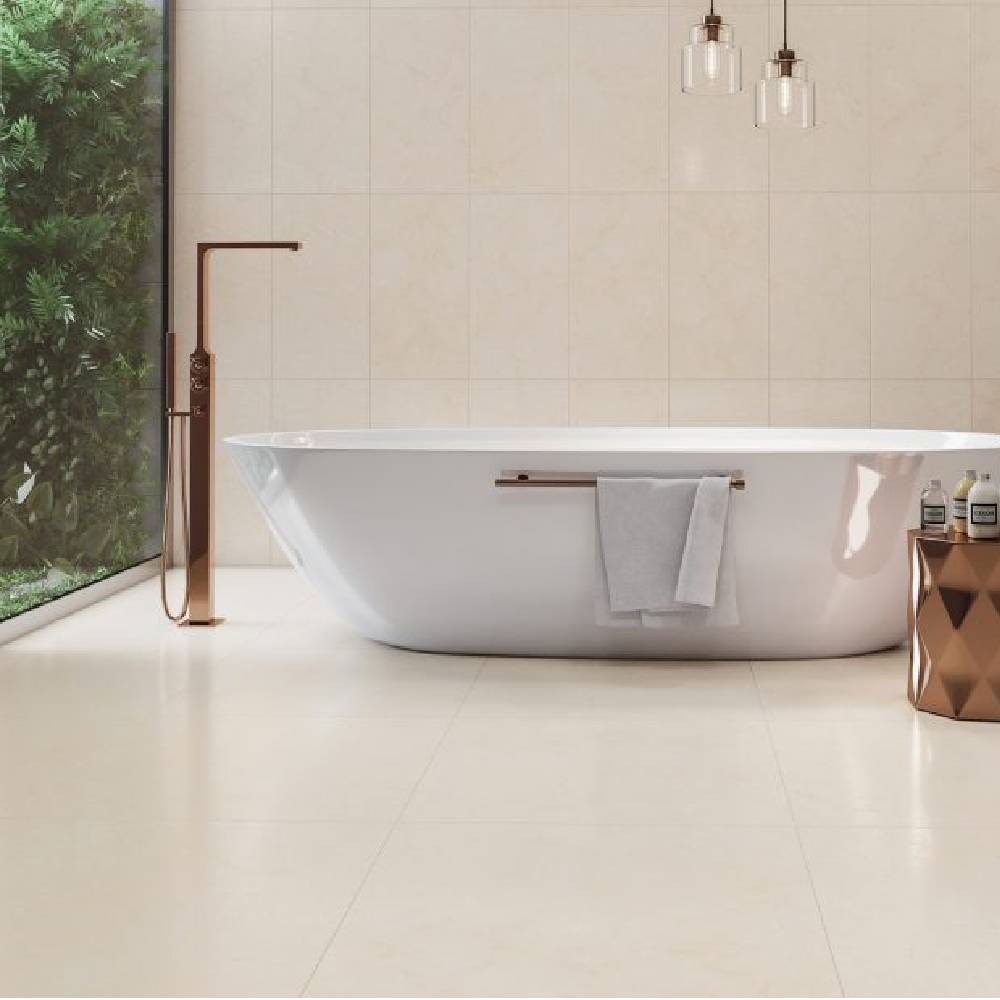 Incesa Porcenalato 60X60 Champagne Branco Acetinado Retificado