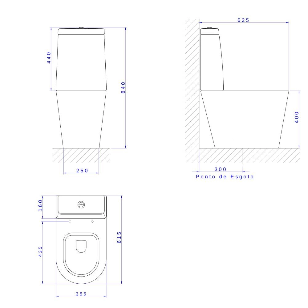 Kit Bacia com Caixa Acoplada Lk - Branco Deca KP.230.17 Kit Bacia com Caixa Acoplada Lk - Branco Deca KP.230.17