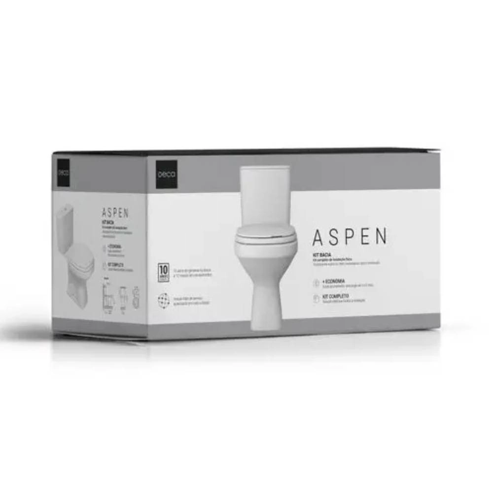 Kit Completo Bacia com Caixa Acoplada Deca Branco Aspen KP.751.17 Kit Completo Bacia com Caixa Acoplada Deca Branco Aspen KP.751.17