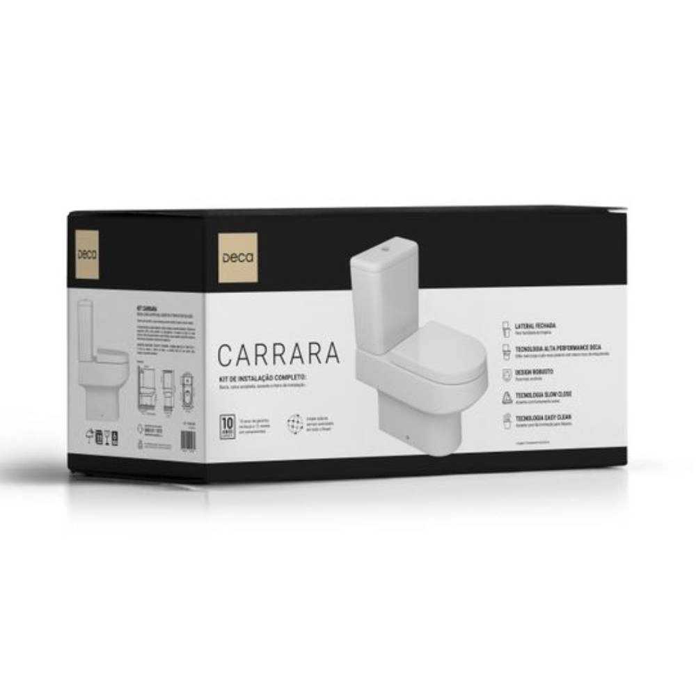Kit Completo Deca Bacia com Caixa Acoplada Branco Carrara  KP.606.17