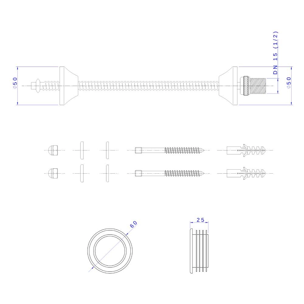 Kit Fixação para Mictório Deca FM.713.01