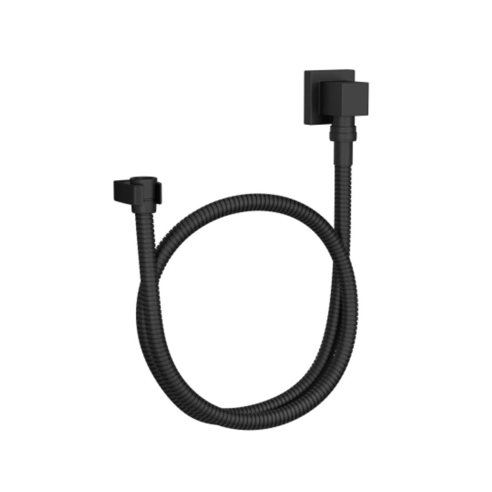 Kit Flexivel Quadrado c/ suporte para Ducha Manual Black Matte Deca 4604.BL.170.MT