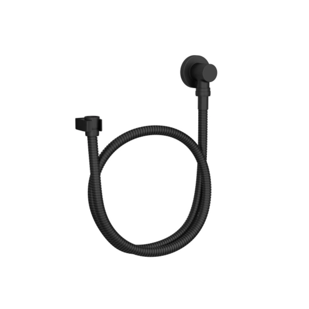 Kit Flexivel Redondo para Ducha Black Matte Deca 4605.BL.170.MT