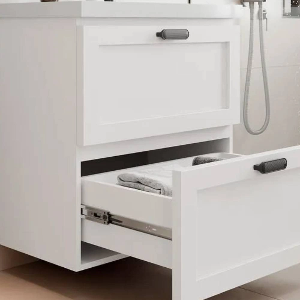 kit Gabinete Nivus 66 com Bancada e Espelho Branco Astral