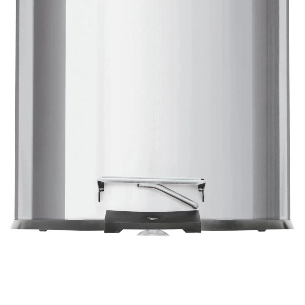 Lixeira com Pedal Tramontina Brasil em Aço Inox com Acabamento Polido e Balde Interno 5 L