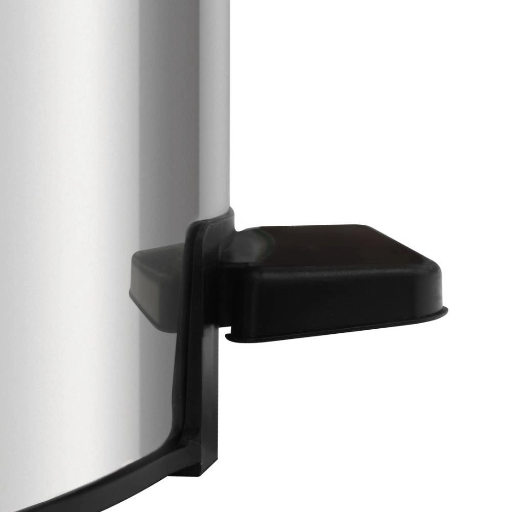 Lixeira com Pedal Tramontina Loop em Aço Inox com Acabamento Polido e Balde Interno 12 L