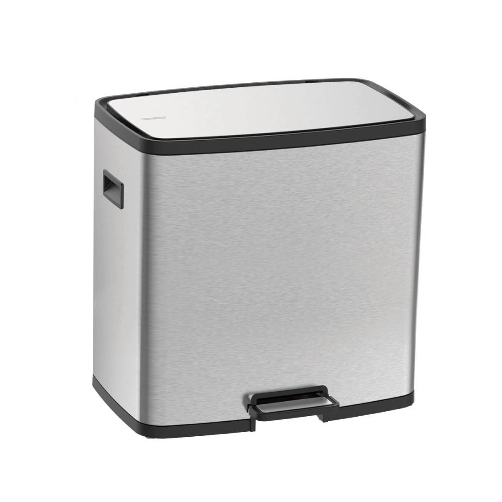Lixeira Tramontina Octos em Aço Inox com 02 Baldes Removíveis e Pedal 15 L + 15 L