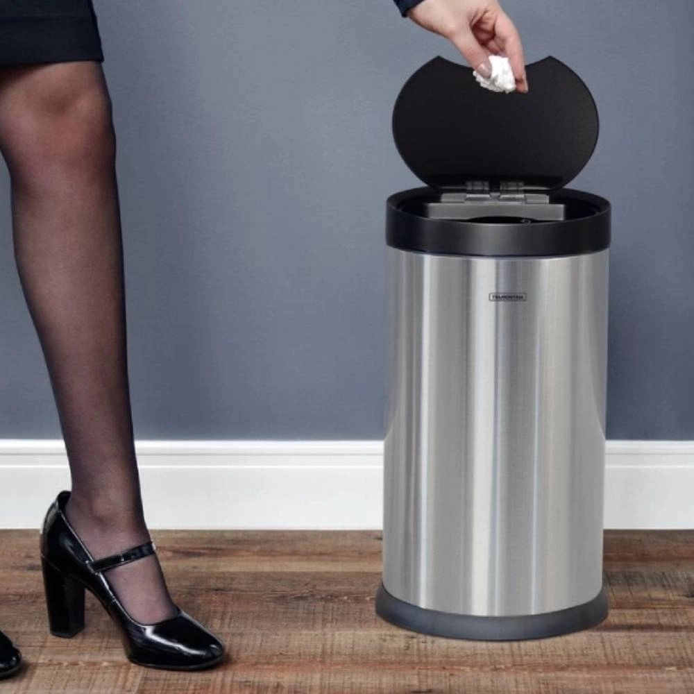 Lixeira Tramontina Smart Automática com Sensor em Aço Inox com Acabamento Acetinado 12 L