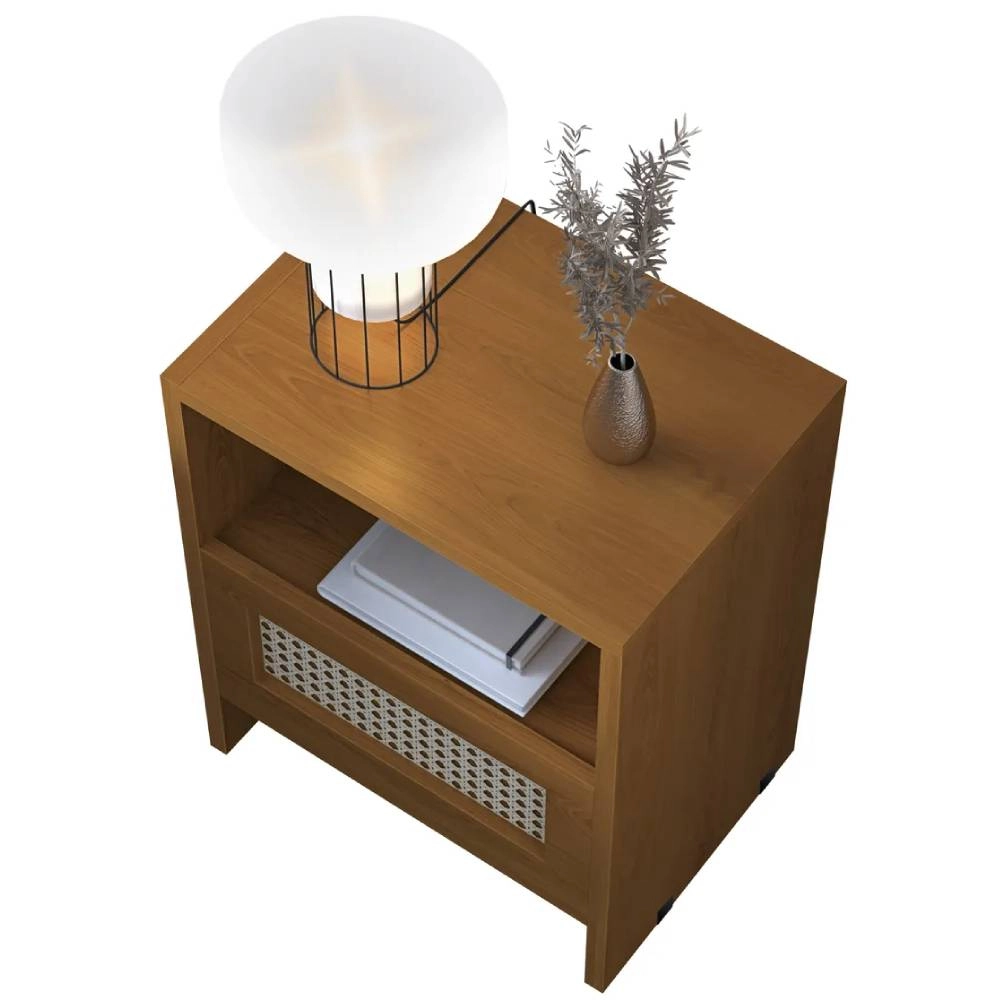 Mesa De Cabeceira Astral Ayla Ratan 50 Freijo
