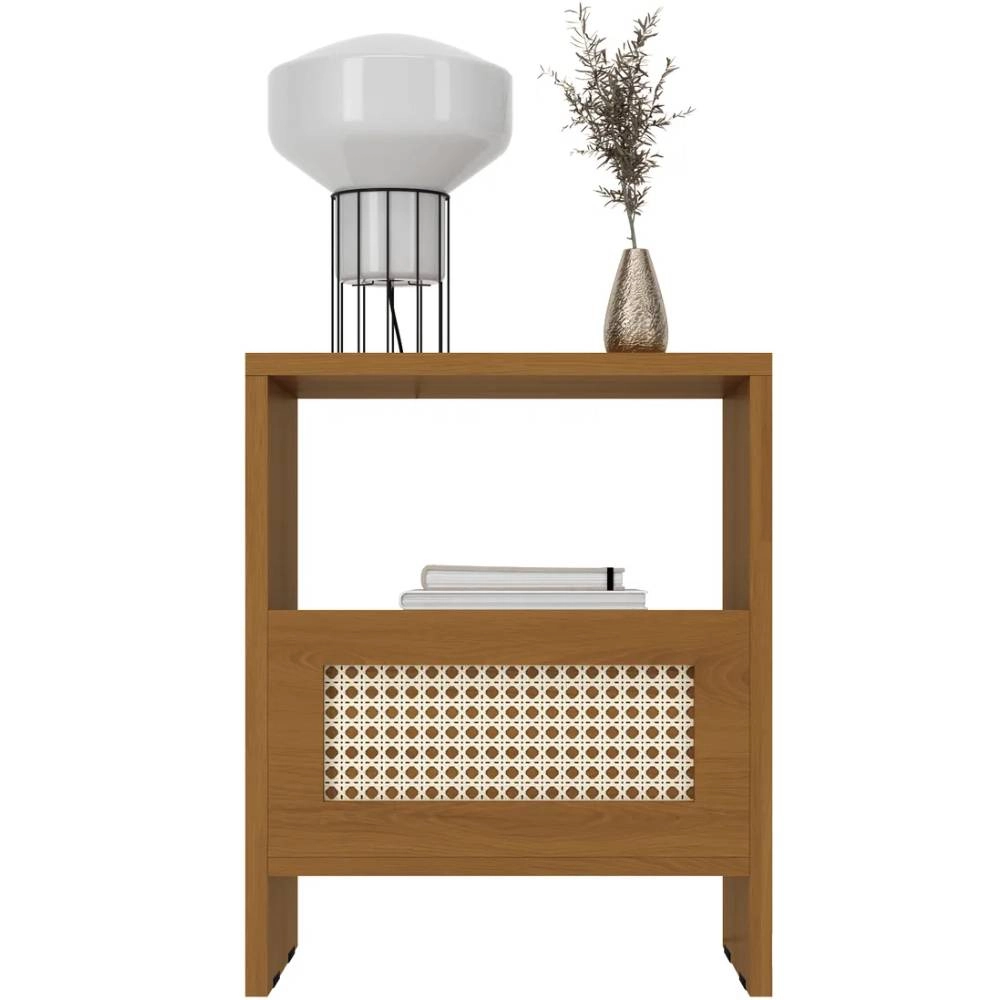 Mesa De Cabeceira Astral Ayla Ratan 50 Freijo