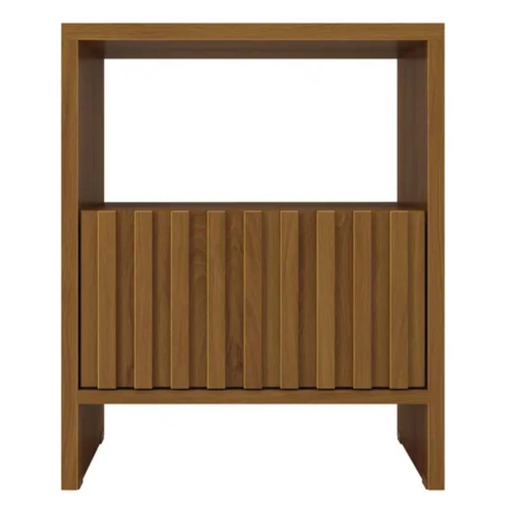 Mesa De Cabeceira Astral Mariah Ripado 50 Freijo