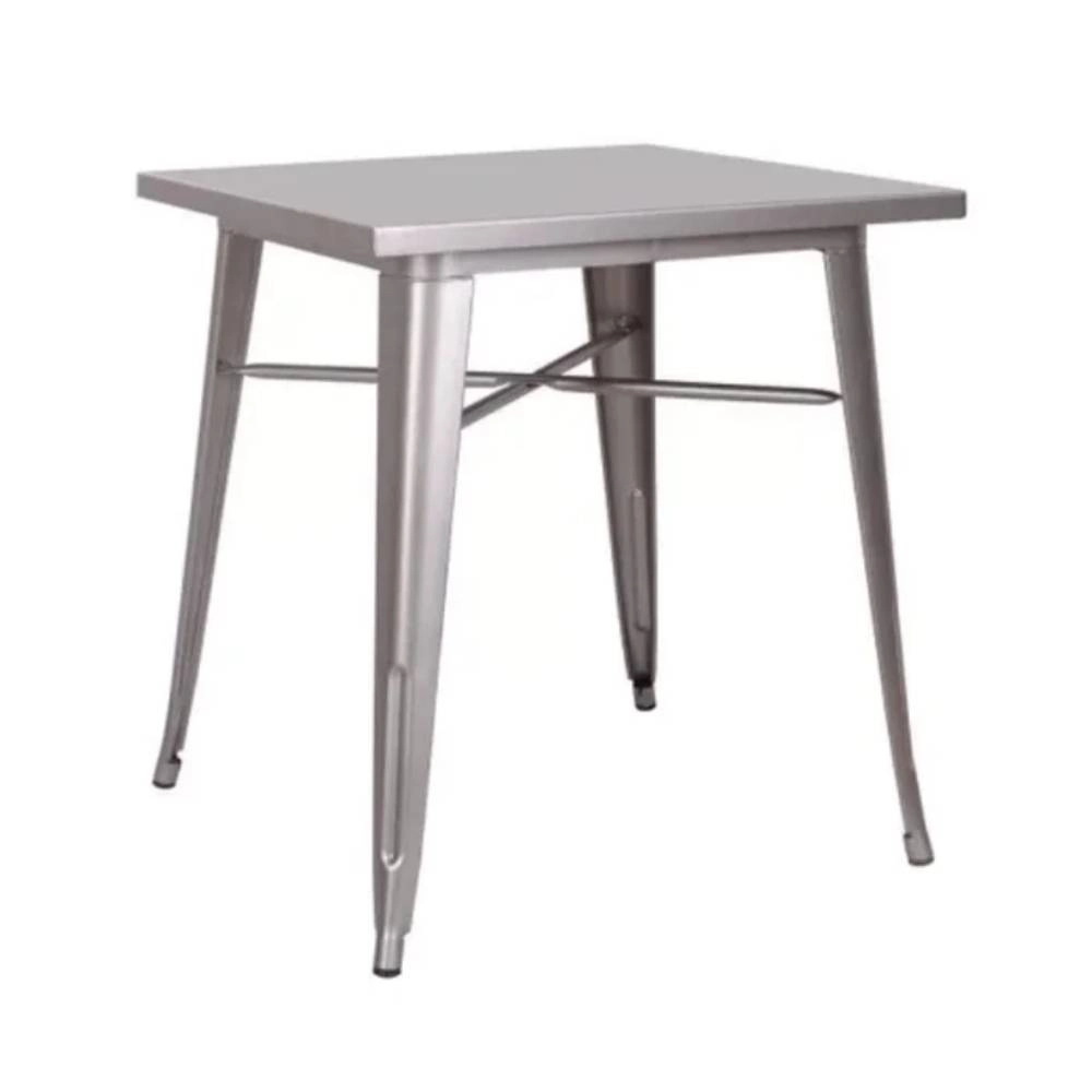 Mesa Rivatti Cinza 70x70x75cm Iron 