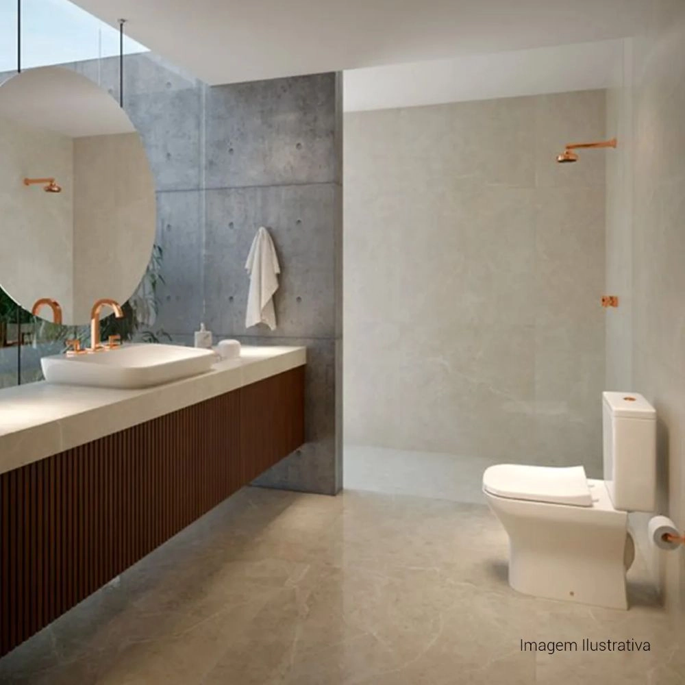 Misturador de Mesa Bica Alta para Lavatório Deca Soul 1877.GL38.RD Misturador de Mesa Bica Alta para Lavatório Deca Soul 1877.GL38.RD