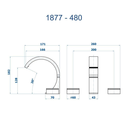 Misturador de Mesa Elo Fani 1877 DV480 Misturador de Mesa Elo Fani 1877 DV480