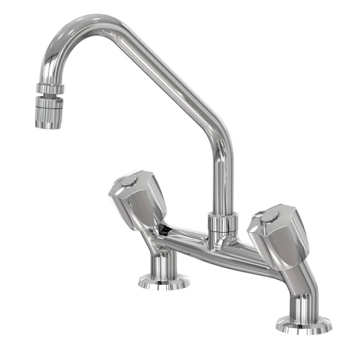 Misturador de Mesa Cozinha Prata Fani 1256 C50