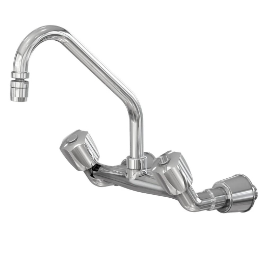 Misturador de Parede Cozinha Prata Fani 1258 C50