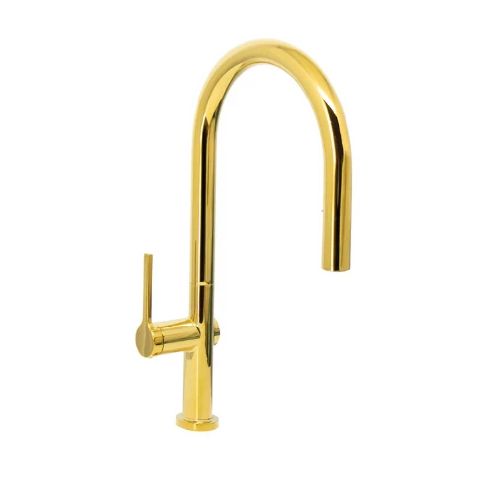Misturador G Monocomando Movel Extensível Santa Marta Dourado
