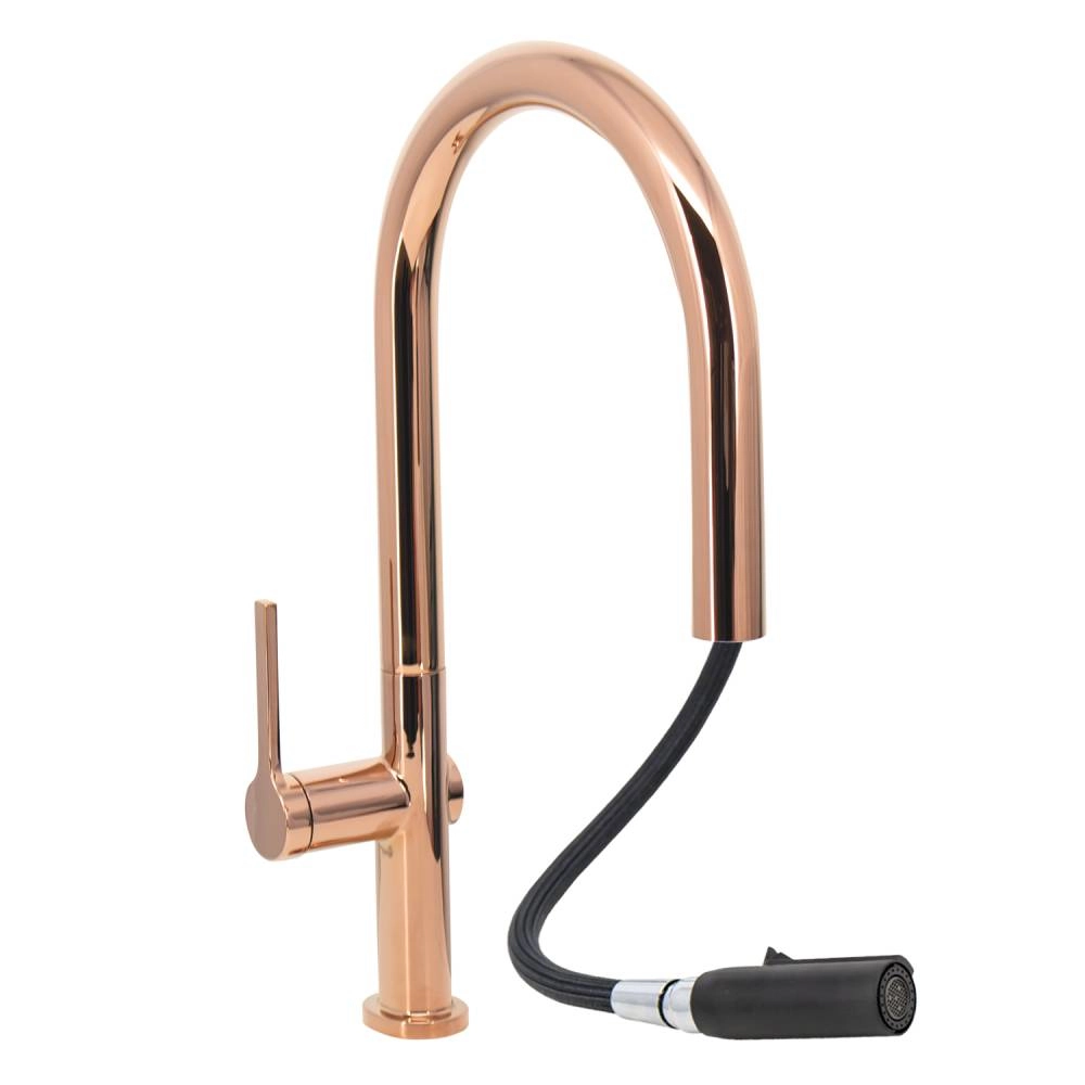 Misturador G Monocomando Movel Extensível Santa Marta Rose Gold