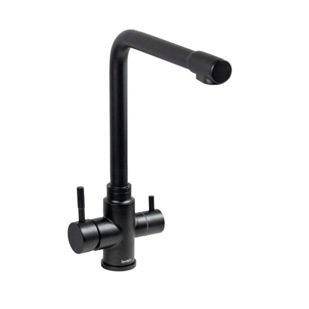 Misturador G Monocomando Movel MV12 Para Filtro Preto Fosco Inox
