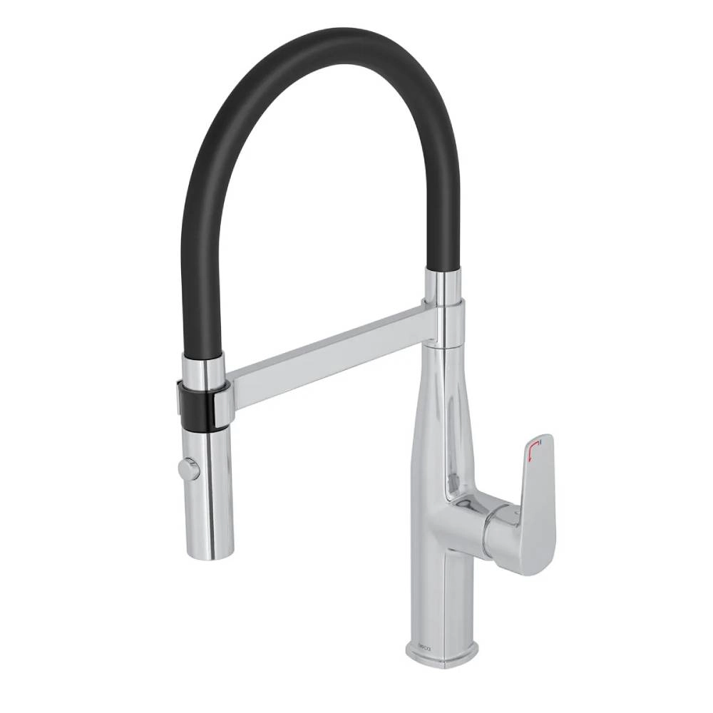 Misturador Monocomando de Cozinha Deca Level Motion Cromado e Preto 2274.C.PT