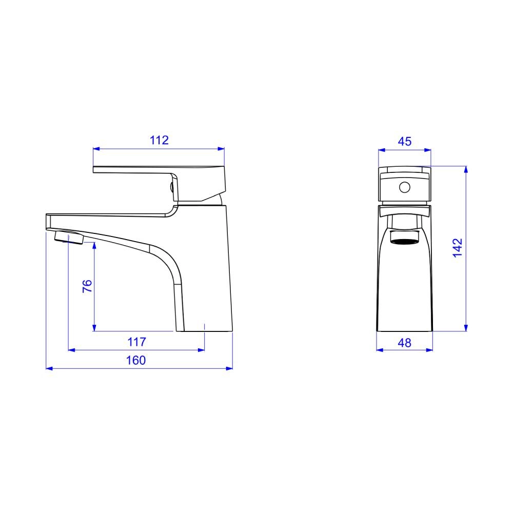 Misturador Monocomando de Mesa Bica Baixa para Lavatório Black Noir Level Deca 2875.BL26.NO