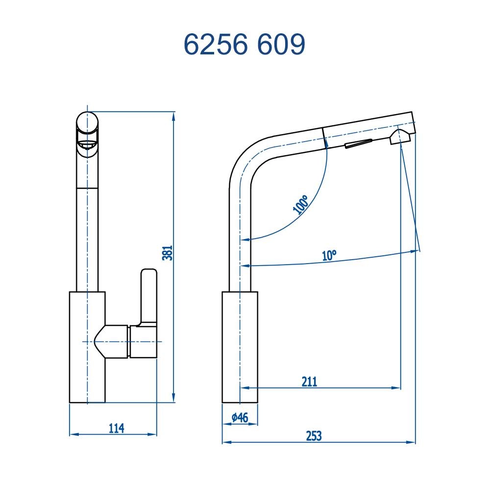 Misturador Monocomando de Mesa Medelín Fani 6256 C609