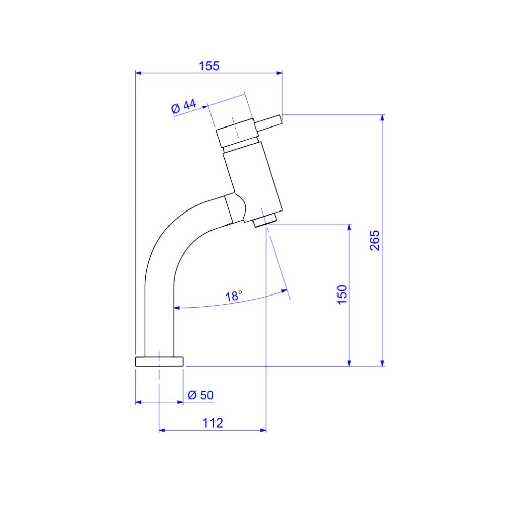 Misturador Monocomando Deca  Bica baixa para Lavatório 2875C.LINK.CR