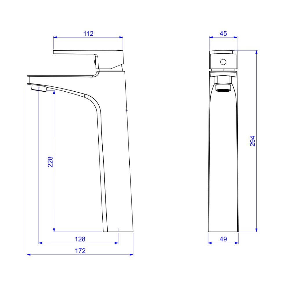 Misturador Monocomando Deca de Mesa Bica Alta para Lavatório Level CR 2885.C26
