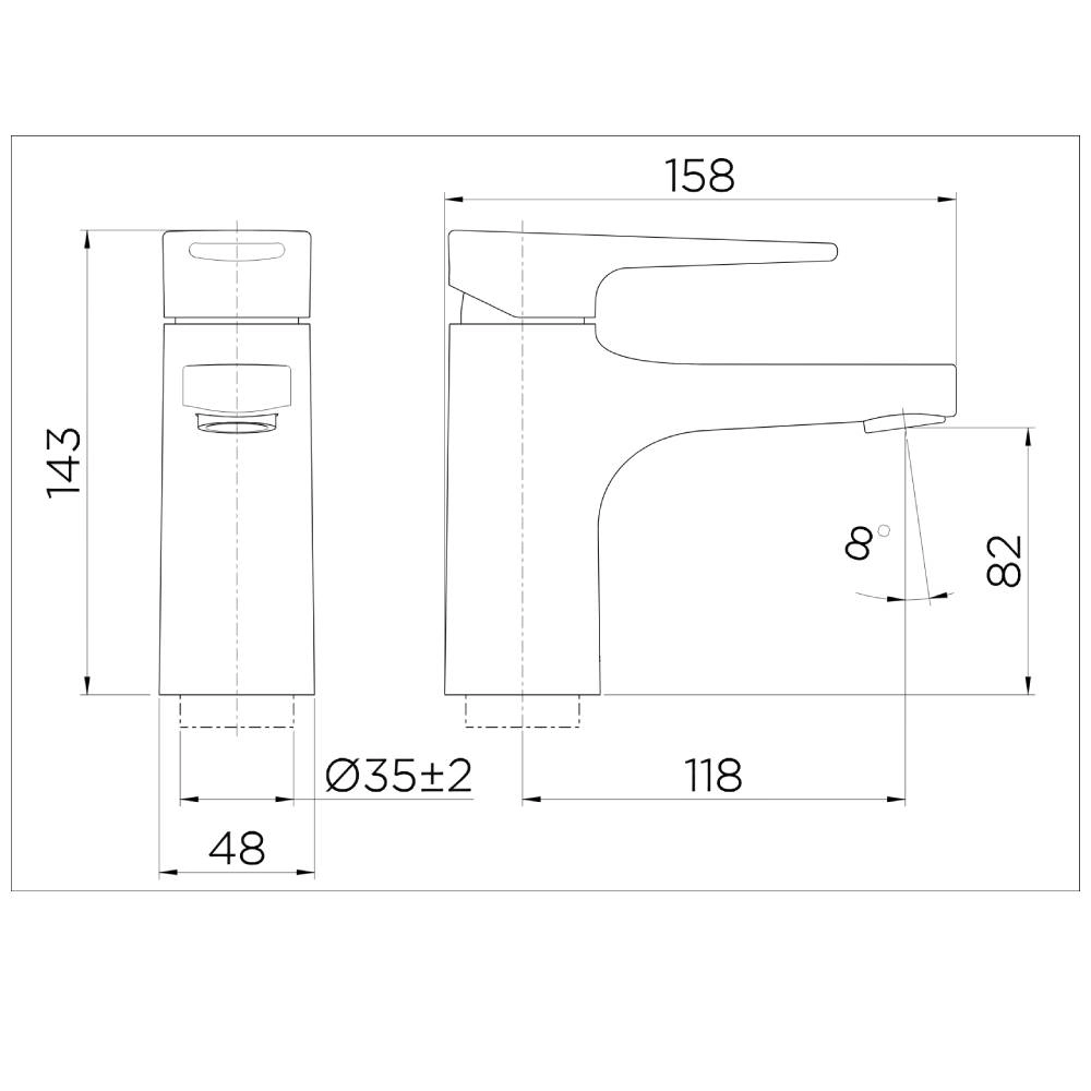 Misturador Monocomando Docol Mesa Lift On Onix 007959CE