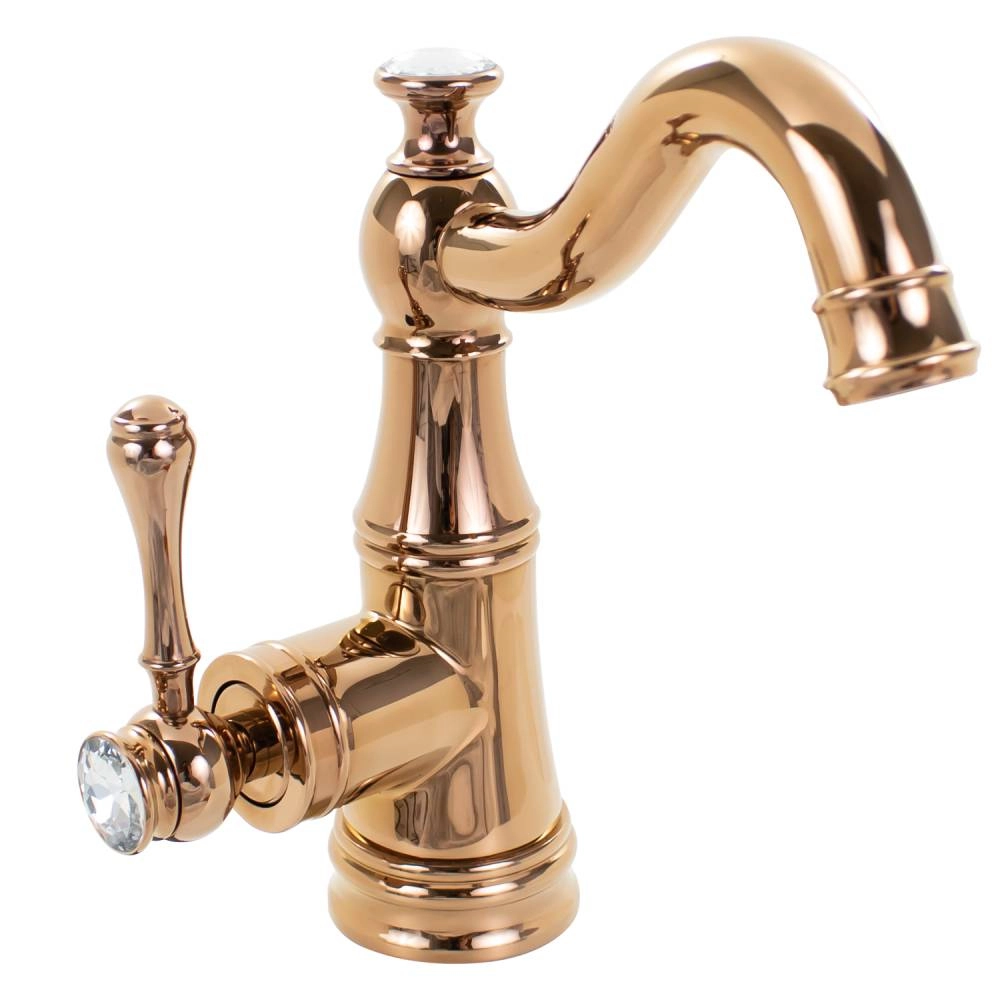 Misturador Monocomando Movel Bica Baixa Crystal MV20 Rose Gold