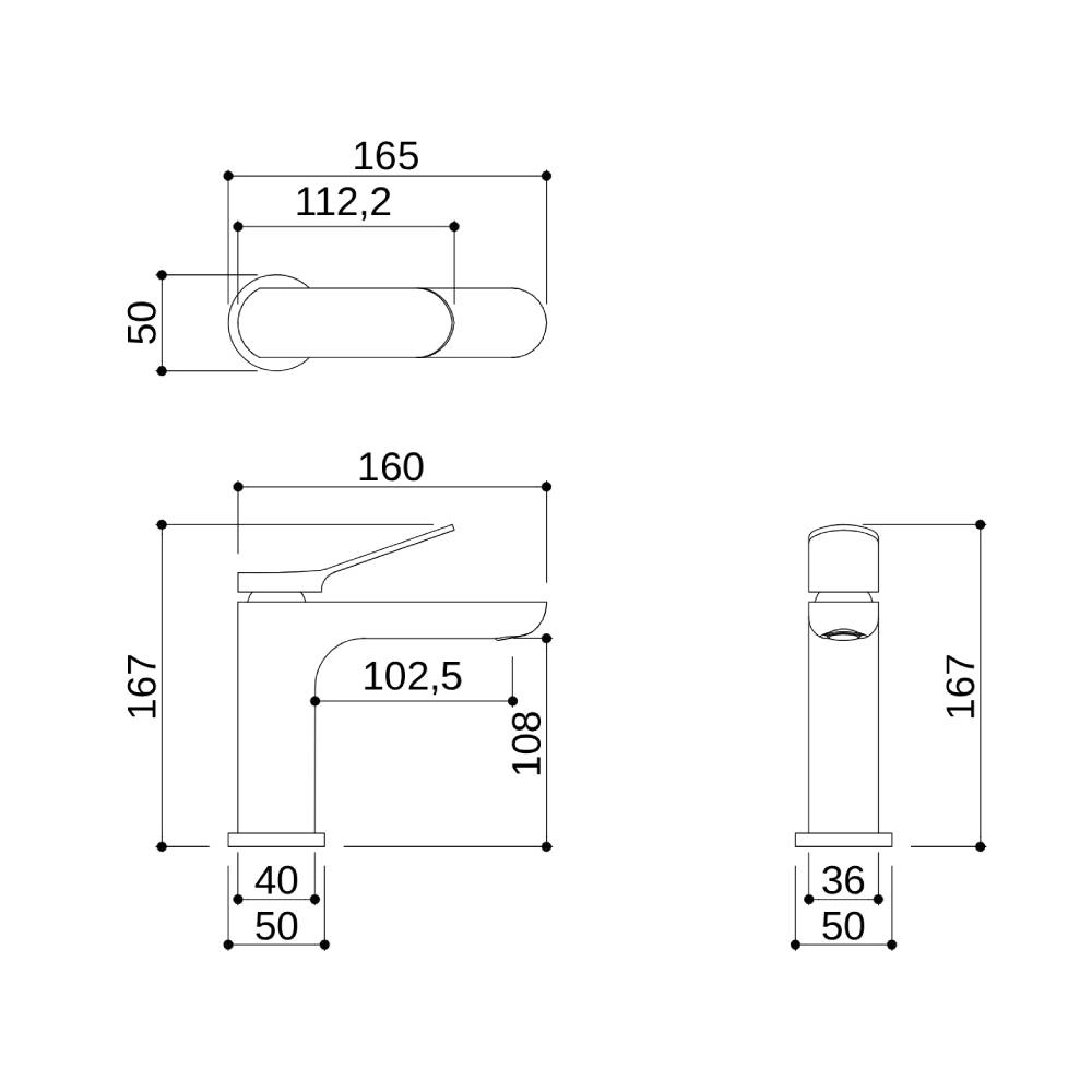 Misturador Monocomando P/ Lavatório Baixo Cromado Rubinettos RB4001 Misturador Monocomando P/ Lavatório Baixo Cromado Rubinettos RB4001