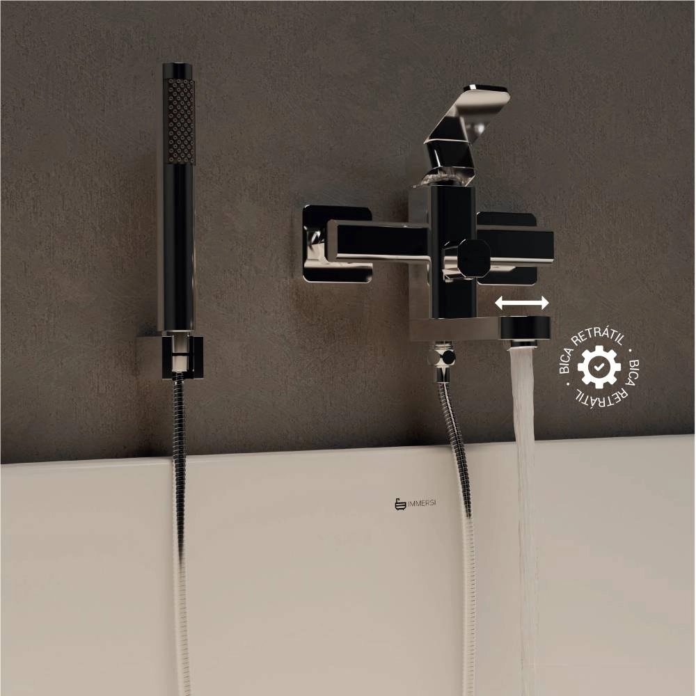 Misturador Monocomando Parede Immersi Chrome New IM2003CR