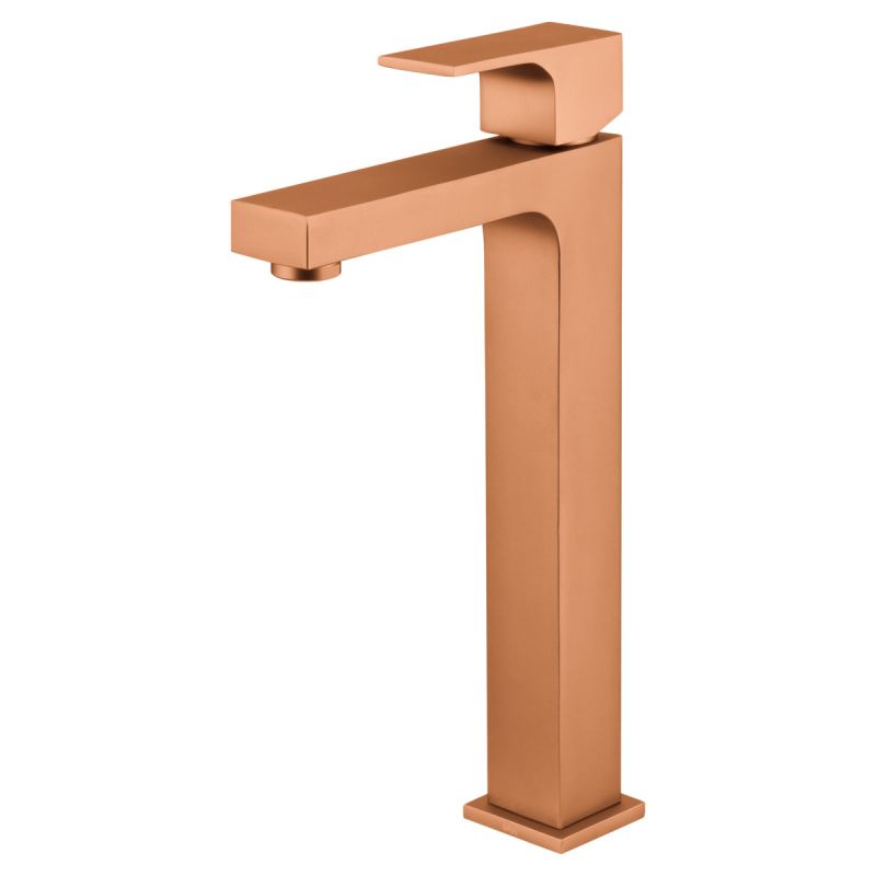 Monocomando de Mesa Bica Alta Lavatório Retta Fani 6877 RV330 Rosso Vecchio