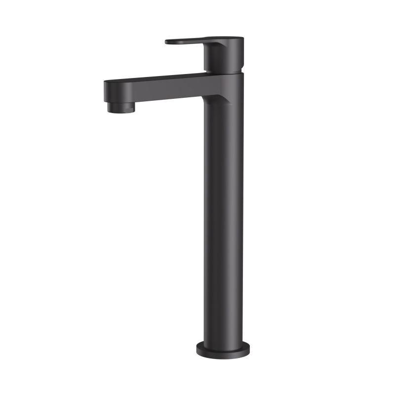 Monocomando de Mesa Bica Alta Lavatório Vip Fani 6877 BK680 Black Matte