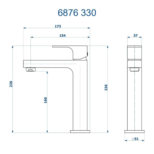 Monocomando de Mesa Bica Média Lavatório Retta Fani 6876 RV330 Monocomando de Mesa Bica Média Lavatório Retta Fani 6876 RV330